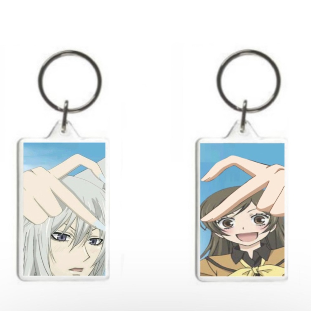Anime matching keychain